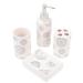 4 pieces toilet items toothbrush holder G rgelbecher Bathroom wash accessories foaming pumping bags with pump printed washing utensils Lotion donor ceramic tooth cup of household