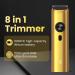 Sejoy Beard Trimmer & Grooming Kit for Men - Cordless Waterproof USB Rechargeable Hair Clippers & Nose Hair Trimmer with LED Display - All-in-One Gold Set - Buy Online on GoSupps.com