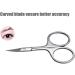Professional Mini Eyebrow Scissors | Stainless Steel Grooming Tool for Women and Men | Curved Blade for Precision | Nose, Beard, and Moustache Trimmer | Upgraded Version - Buy Online on GoSupps.com