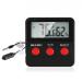 Thermometer and Hygrometer for Terrarium Reptiles Digital Thermometer With Sensor for Reptile Incubator Aquarium Poultry