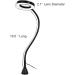 Flexible Gooseneck LED 3X Magnifier Lamp with Strong Magnetic Base for Hands-Free Positioning - Buy Online on GoSupps.com