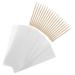 Ipetboom Bandes De Cire Jetables Pour pilation Corps Et Visage 100 Grandes 100 B tonnets Plats 88 Mm En Tissu Non Tiss Pour pilation Rapide Domicile Femme