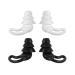 2 Pairs Quiet Noise Reduction Earplugs Reusable Flexible Silicone Ear Plugs for Sleeping Swimming Noise Sensitivity & Flights Snoring Travel Concerts 40dB Noise Cancelling