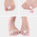 4 PCs Transparent Silicone Toe Separators - Gel Spreaders for Overlapping Toes & Big Toe Relief - Buy Online on GoSupps.com
