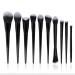 10 Pieces of Makeup Brush Set Full Set of Black Powder Eye Shadow Brush Beauty Tools As shown D