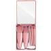 kawehiop 5 Pieces Makeup Brushes Plastic Handle with Mirror Powder Foundation Beauty Make Up Soft Brush Beginner Cosmetics - Buy Online on GoSupps.com