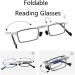 Dibako Foldable Anti-Blue Light Reading Glasses | +1.00 Computer Readers for Men & Women | Stylish & Portable Design - Buy Online on GoSupps.com