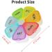 Weekly Pill Organizer - 7 Day Medicine Holder & Travel Case | Colorful 1PCS - International Shipping Available - Buy Online on GoSupps.com
