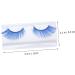 ABOOFAN 2 Pairs Blue Long Eyelashes Halloween Fake Lashes Makeup Long Fake Eyelashes Halloween Artificial Eyelashes Halloween Makeup Eyelashes Cosplay Miss False Eyelashes - Buy Online on GoSupps.com
