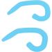 10 Pieces Reusable Childrens Face Shield Ear Hook Flexible and Comfortable Silicone Ear Protector Hook (Light Blue) - Buy Online on GoSupps.com