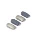 Vatocu Square Matt Artificial Nails - Gray Glitter Short French Stick-On Nails for Women & Girls - 24 Pieces - Buy Online on GoSupps.com