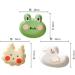 Porcelain Plate Bowls and Saucers Cartoon Dinner Plate Tableware Frog Rabbit Duck Craft Ceramic Plate Cake Dessert Household Kitchen Dinnerware Green-Frog (Color : Butter Bunny) - Buy Online on GoSupps.com