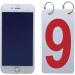 TOPTIE Tennis Score Keeper Set - Double Sided Flip Scoreboard Numbers - 0-9 Visible - Red - 4 x 7 Inch - 2 Sets - Buy Online on GoSupps.com