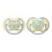 Philips Avent Ultra Air Schnuller for the night over 18 months lights up in the dark double pack cloud/tiger (model SCF376/01) Cloud and Tiger