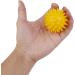 Soft Yellow Massage Ball with Knobs - 5.5 cm Stress Relief Massager for Relaxation - Buy Online on GoSupps.com