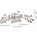 FRCOLOR Rhinestone Alloy Hair Comb bride headpieces for wedding rhinestone hair accessories flower hair accessories Wedding Bridal Hair Comb Flower Hair Comb Wedding Hair Comb the flowers - Buy Online on GoSupps.com