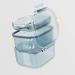 Denture & Retainer Case with Strainer Basket - Cute Storage & Cleaning Container for Travel - Apricot - Buy Online on GoSupps.com