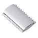 Beaupretty delivers manual edge safety blade Alloy Home protection replacement zinc sheath without a comb razor durable alternative trimmer head metal pattern salon for cover shaving medium silver-