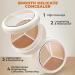 Erinde 3 Colors Concealer Palette - 3 in 1 Cream Concealer, Contour, Foundation & Color Corrector for Dark Circles - Waterproof & Long-Lasting Full Cover Concealer Makeup - Includes Concealer Brush 15g/0.53oz SET B - Buy Online on GoSupps.com