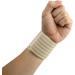 ObboMed MB-1100N Elastic Wrist Support Wrap | Adjustable Hook & Loop Fastener | Wrist Pain Relief Sports Band - One Size Fits All - Beige - Buy Online on GoSupps.com