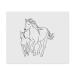 Azeeda 2 x Microfiber Glasses Cleaning Cloths with Mare and Foal (LC00020559)