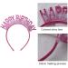 Guqqeuc Happy Birthday Tiara Birthday Crown Birthday Accessories for Women Girls Birthday Party Favours Birthday Headband Hairband Red - Buy Online on GoSupps.com
