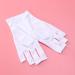 FRCOLOR 3 Pairs Gel Manicure Gloves Chinese Wooden Pillow Uv Shield Glove Silicone Ear Display Nail Cotton Glove Anti Uv Glove Half-Finger Gloves White Thin Section - Buy Online on GoSupps.com