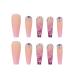 Foccna Extra Long Rhinestone Pink Fake Nails - 24PCS - Buy Online on GoSupps.com