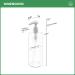 Bar5F 32oz Empty Shampoo Pump Bottle - BPA-Free White Cylinder with Plastic Pump - Buy Online on GoSupps.com