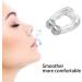 Silicone Magnetic Anti Snoring Clips - Set of 4 | Snore Stopper Nasal Dilator for Men and Women - White - Buy Online on GoSupps.com
