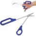 Long Handle Toenail Scissors Nail Scissors Multifunctional Rust Resistant Ergonomic Professional for Beauty Salon for Clip Cotton Cloth - Buy Online on GoSupps.com