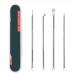 Stainless steel Acne Removal Kit 4PCS Stainless steel Acne Removal Kit Blackhead Remover Facial Pimple Comedone Needle