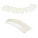 500 SQUARE Tips natural ABS with adhesive surface - 10x 50 pieces each size 0-9
