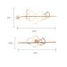 Dainty Geometric Bee Hair Sticks - 2Pcs Minimalist Gold & Silver Hairpins for Chignon Buns | Women's Hair Accessories - Buy Online on GoSupps.com