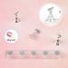 Nail Stand Acrylic Display Set - Magnetic Nail Tips Practice Holder for False Nails - DIY Manicure Tool Stand (Silver) - 2 Sets - Buy Online on GoSupps.com