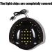 72W UV Nail Lamp with 54pcs LED Lights, 3 Timers, Auto Sensor - Pink - Buy Online on GoSupps.com