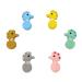 Mini Cute Silicone Hippocampus Beads for DIY Mom Necklace Making - 6pcs (Mix Color) - Buy Online on GoSupps.com