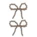 hgnxa Elegant Hair Barrettes Accessory Stylish Pearls Bowknot Hair Clip Unique and Interesting Barrette Hairpin Jewelry Silver
