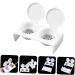 Housoutil with cover Pen wash cup monomer dish with lid Stainless steel wash pen bracket nail tool dapping dish for nails dappen dish for nails various liquid manicure - Buy Online on GoSupps.com