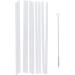 MonkeyJack 10 Pieces Reusable Clear Hard Plastic Drinking Straws+1 Piece Cleaning Brush for Mason Jar and Tumblers Home Party Tableware - Buy Online on GoSupps.com
