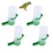 Bird Water Dispenser 4 Pcs Hanging Bird Water Bottles Automatic Bird Water Dispensers for Middle and Small Parrot Budgie Lovebirds Cockatiel Drinking Water