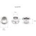 CRAFTMEMORE Gunmetal Black Metal Grommets Eyelets 1/4 Hole Size | 100 Sets for Bead Cores, Clothes, Leather & Canvas | 100 Pack - Buy Online on GoSupps.com