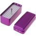 Klova Dental Bur Box - 72 Hole Aluminum Autoclave Sterilization Housing for Dental Tools & Oral Care - Silver - Buy Online on GoSupps.com