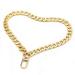 WEICHUAN 8" DIY Iron Flat Chain - Wrist Strap Wrist Chain Purse Straps Handbag Chains Accessories (Gold)