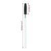 100PCS Disposable Silicone Mascara Wands & Eyebrow Spoolie Brushes for Eyelash Extensions - Transparent Black - Buy Online on GoSupps.com