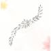 minkissy Decorative Hair Clips Bridal Headdress Wedding Hair Accessories Crystal Hair Comb Wedding Headpiece Bride Insert Comb Leaf Hair Pin Hair Side Combs Bride Hair Clip Jewelry Decorate - Buy Online on GoSupps.com