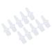Haofy 10pcs Enema Nozzle Tips Silicone Washable 8mm Inner Diameter Private Douching Soft Enema Replacement Nozzle Tips