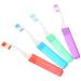 Frcolor 8 Stk Travel Fine toothbrush Foldable toothbrush cleaning brush travel toothbrush light toothbrush hand toothbrush comfortable toothbrush soft fur small toothbrush travel pp