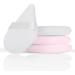 Ainiv 4 PCS Triangle Makeup Puff Set | Reusable Soft Powder Sponge | Dual-Use Cosmetic Puff | for Loose Powder & Foundation | Pink + White - Buy Online on GoSupps.com