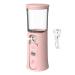 Cordless Travel Steamer Cordless Portable Facial Mister - 30ml Visual Water Tank Cordless Mist Sprayer Handy Nano Mist Sprayer with Colorful Light for Face Hydrating Pink
